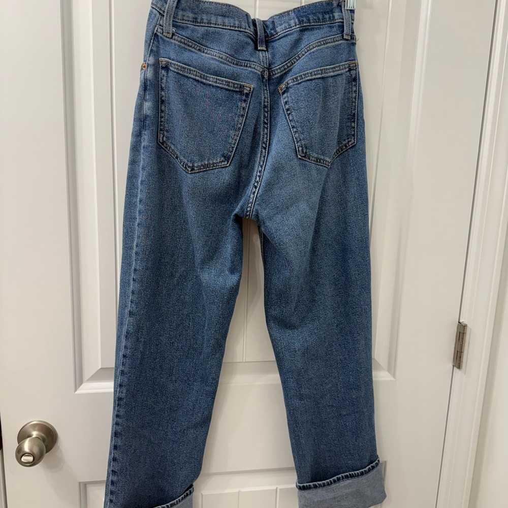 Abercrombie & Fitch Women's Straight Leg Blue Jeans
